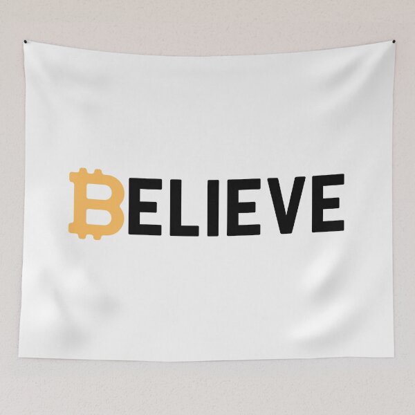 Item preview, Bitcoin Believe Cryptocurrency Buyer Gift designed and sold by Nathalie Aynié.