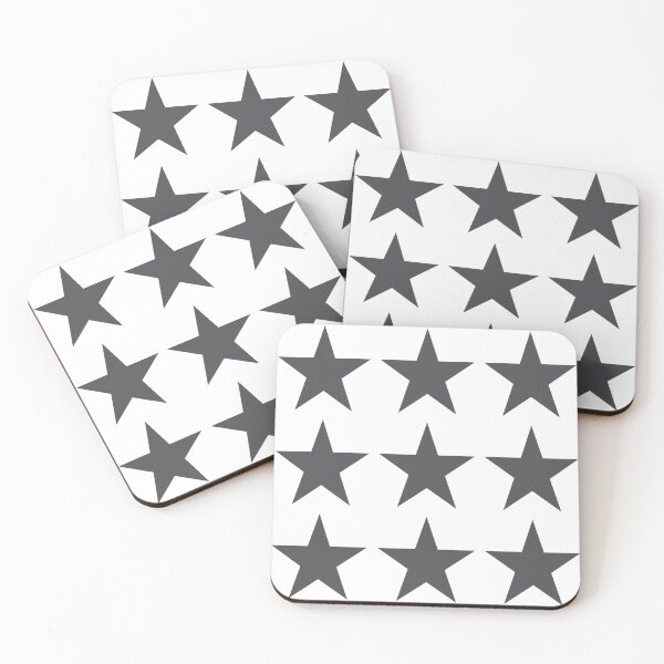 Item preview, Large CHARCOAL GREY and WHITE STARS  designed and sold by RachelMacht.