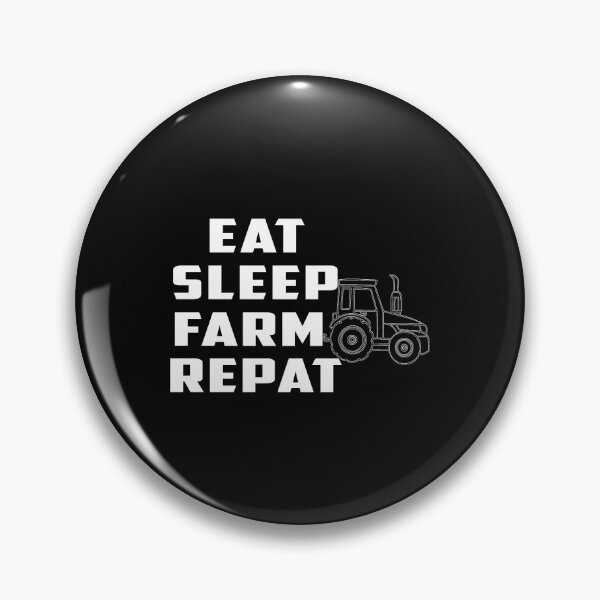 Item preview,  eat sleep farm repeat shirt designed and sold by oussimakh.