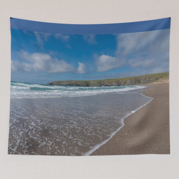 Item preview, Holywell Bay Beach  designed and sold by hawkie.