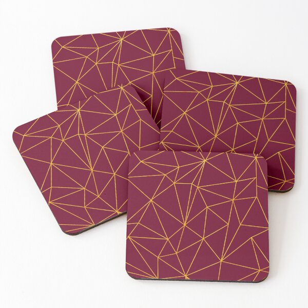 Item preview, gold brown Geometric Triangles Pattern designed and sold by Mo5tar.