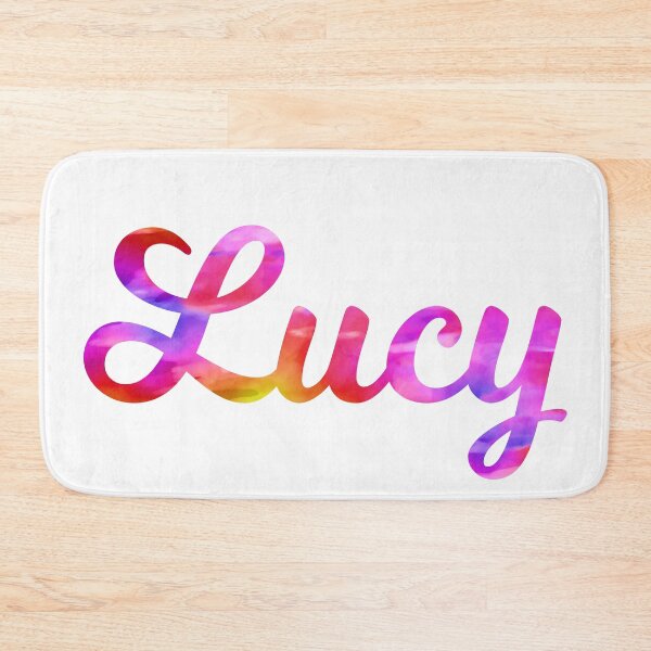 Item preview, Lucy girls name multi-color fun design designed and sold by ComicKitsch.