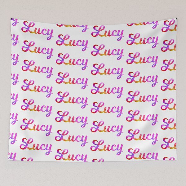 Item preview, Lucy girls name multi-color fun design designed and sold by ComicKitsch.