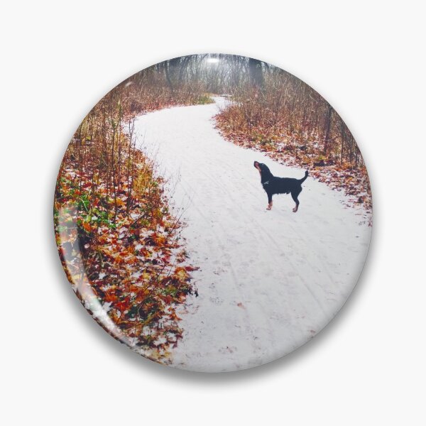 Item preview, Snowy way through a bright forest designed and sold by helenkaiy.
