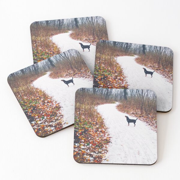 Item preview, Snowy way through a bright forest designed and sold by helenkaiy.