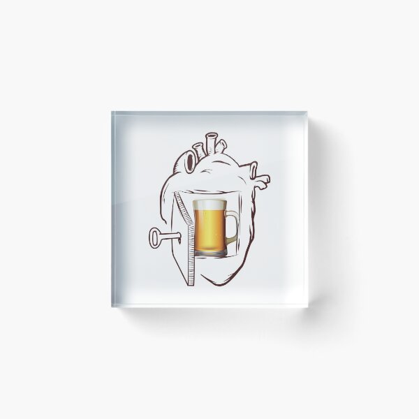 Item preview, Beer In My Heart designed and sold by foodisthekey.
