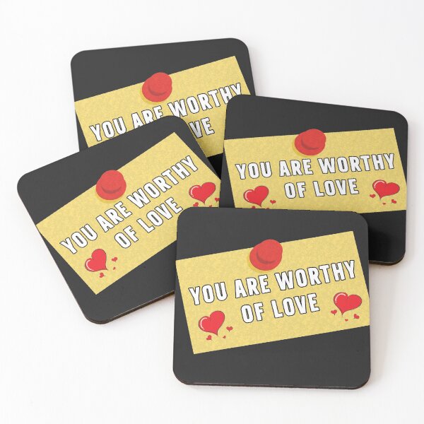 Item preview, You Are Worthy Of Love  | Post It designed and sold by DanLopesMerch.