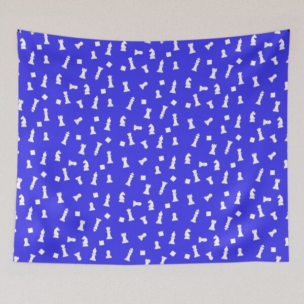 Item preview, Online Chess Lovers blue pattern designed and sold by My-Queens-Store.