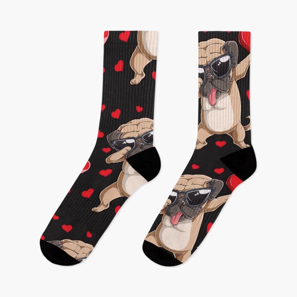 Item preview, Dabbing Pug Valentines Day Shirt Valentine Gift Dog Lover Gifts Heart Love Cute Couple Shirts February 14 Tank Top Hoodie designed and sold by zedbubblez.