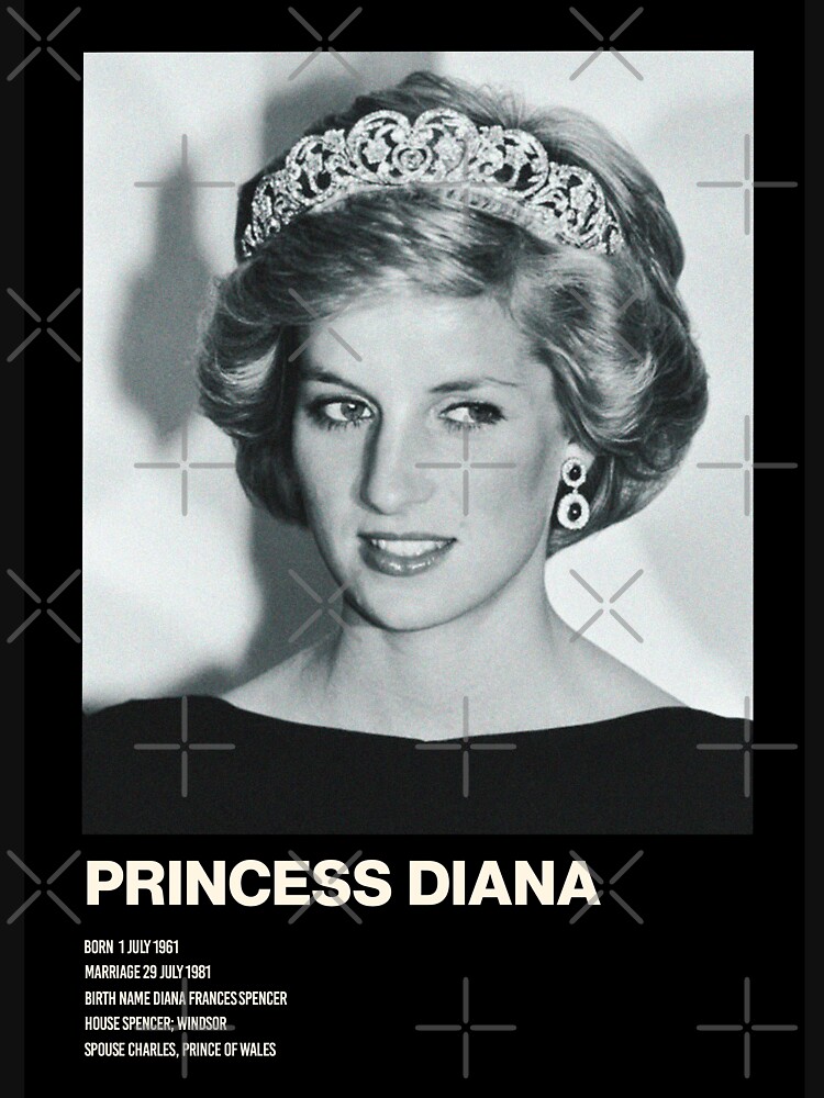 Princess Diana T Shirt Diana Spencer Princess of Wales 