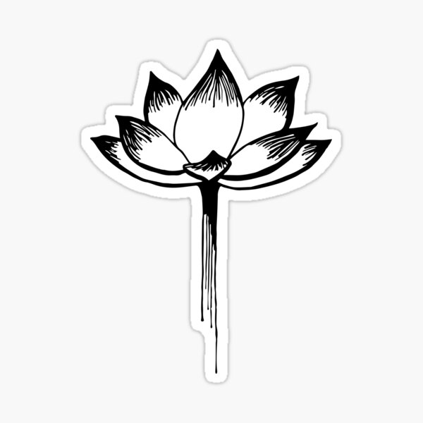 The Great Lotus Flower Sticker