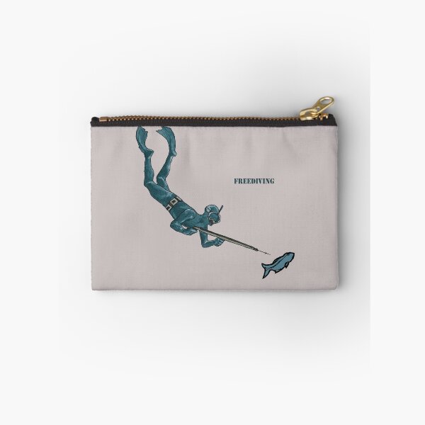 Item preview, Underwater Freediving Spearfishing Diver with Fish designed and sold by urmaddad.