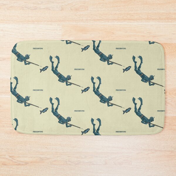 Item preview, Underwater Freediving Spearfishing Diver with Fish designed and sold by urmaddad.