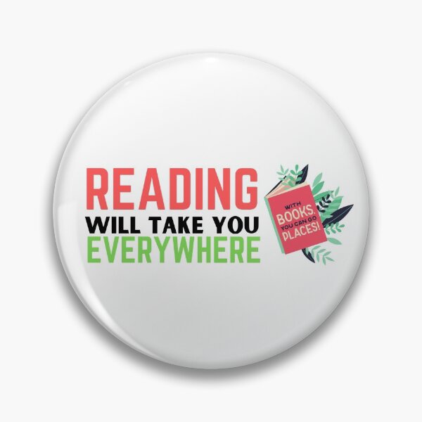 Item preview, Reading will take you everywhere funny reading quotes designed and sold by OneTimeEngineer.