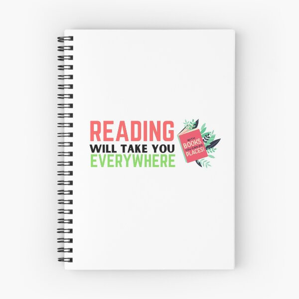 Item preview, Reading will take you everywhere funny reading quotes designed and sold by OneTimeEngineer.