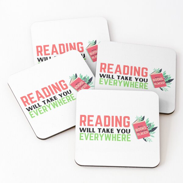 Item preview, Reading will take you everywhere funny reading quotes designed and sold by OneTimeEngineer.