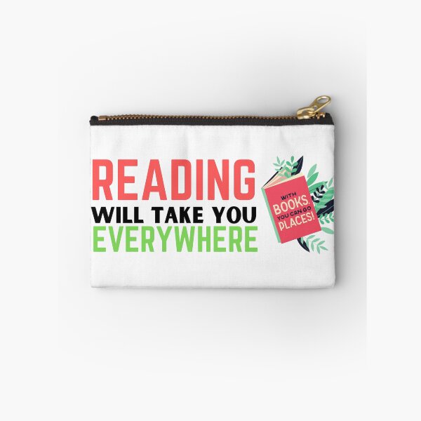 Item preview, Reading will take you everywhere funny reading quotes designed and sold by OneTimeEngineer.