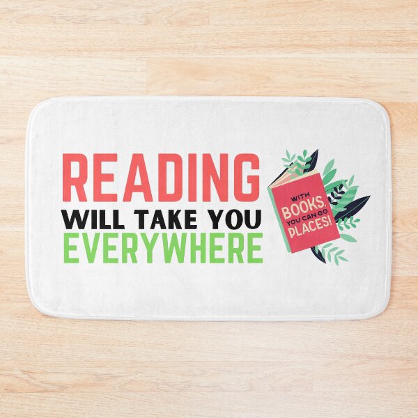 Item preview, Reading will take you everywhere funny reading quotes designed and sold by OneTimeEngineer.