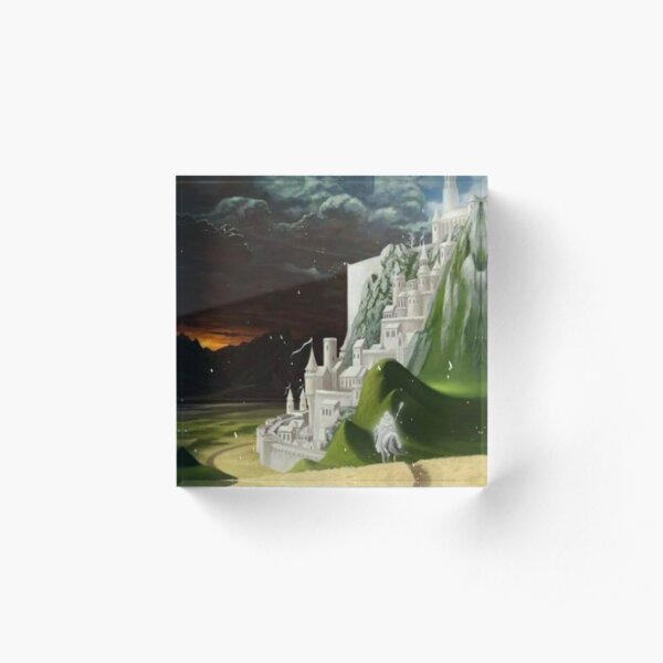 Herr der Ringe Schloss Acrylblock