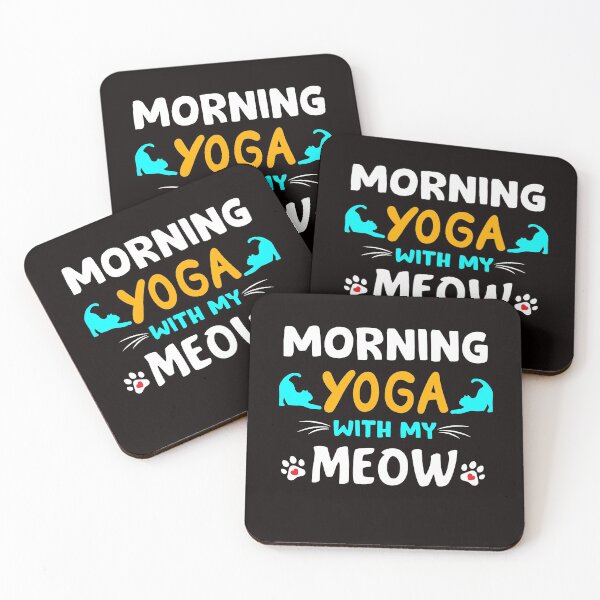 Item preview, morning yoga with my meow designed and sold by Majesticoo.