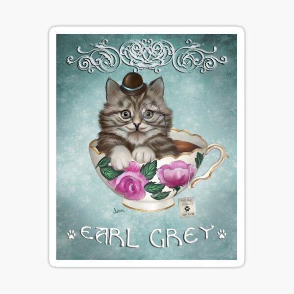 Earl Grey Kit Tea Sticker