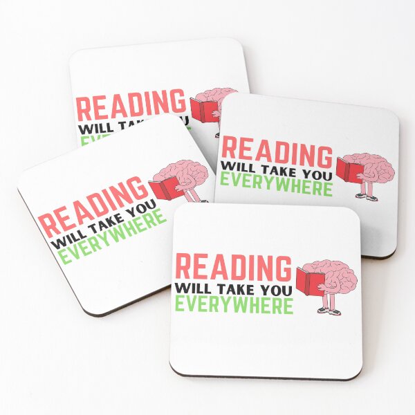 Item preview, Reading will take you everywhere funny reading quotes designed and sold by OneTimeEngineer.