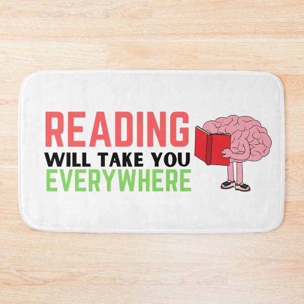 Item preview, Reading will take you everywhere funny reading quotes designed and sold by OneTimeEngineer.