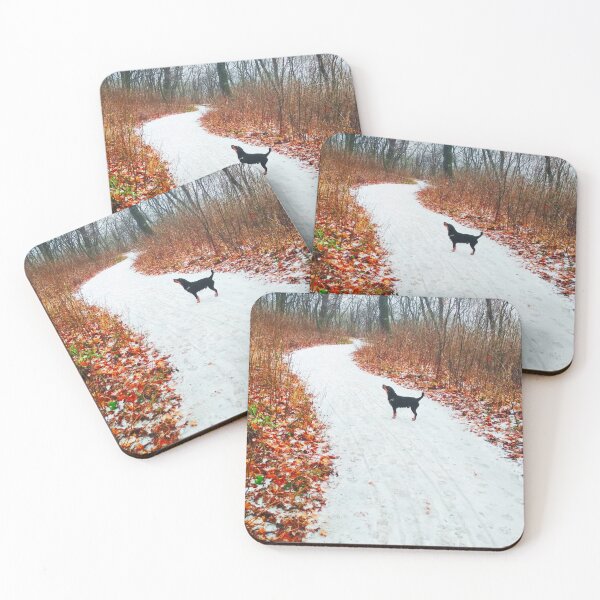 Item preview, Snowy way through a bright forest designed and sold by helenkaiy.