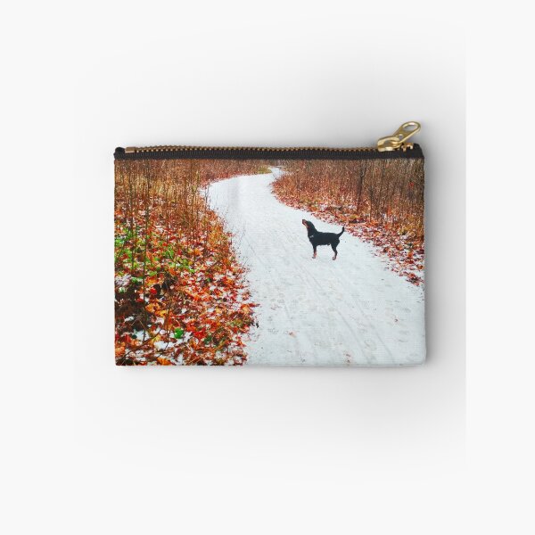 Item preview, Snowy way through a bright forest designed and sold by helenkaiy.