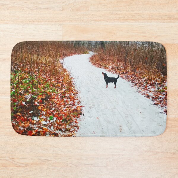 Item preview, Snowy way through a bright forest designed and sold by helenkaiy.