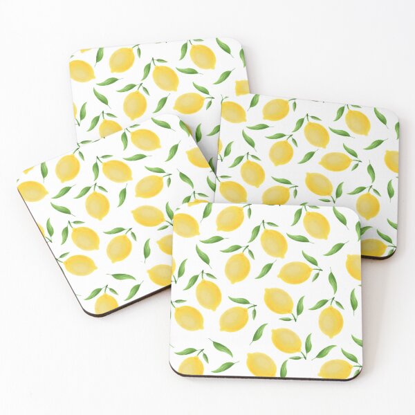 Item preview, Bright yellow lemon pattern   designed and sold by nadiahaq.