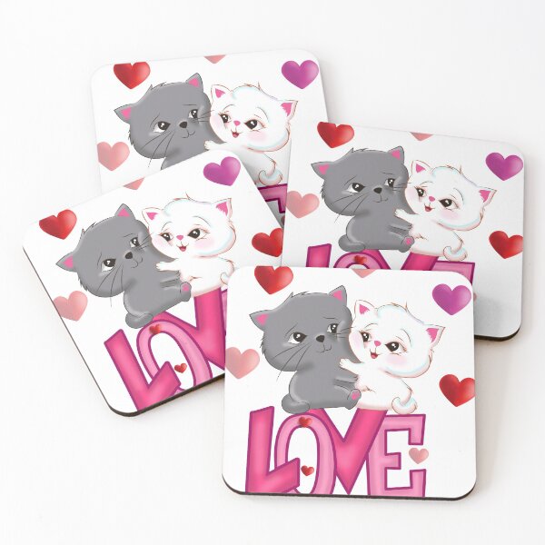 Item preview, kitty love designed and sold by ColorCollection.
