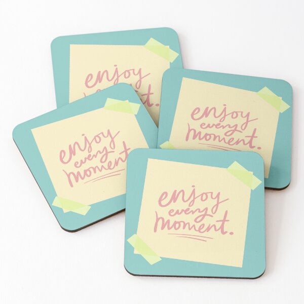Item preview, enjoy every moment note designed and sold by nashiblossomart.