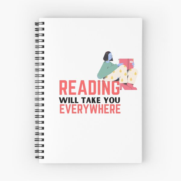 Item preview, Reading will take you everywhere funny reading quotes designed and sold by OneTimeEngineer.