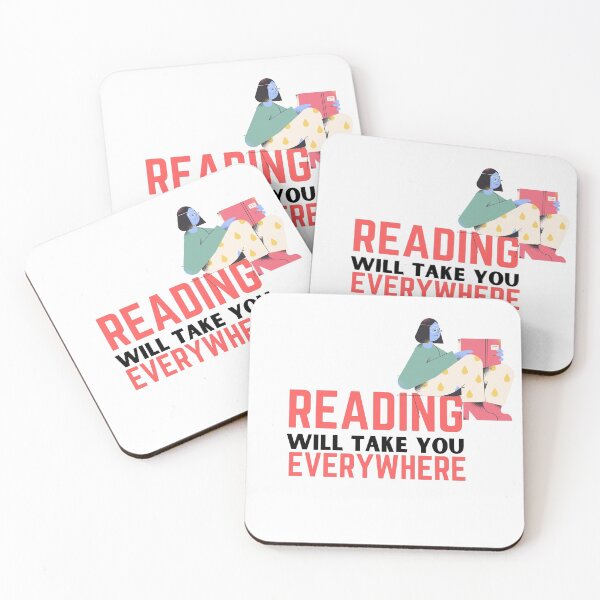 Item preview, Reading will take you everywhere funny reading quotes designed and sold by OneTimeEngineer.