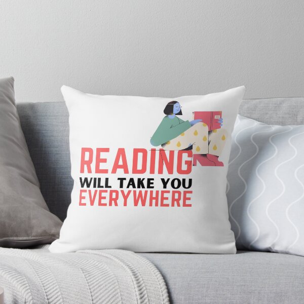 Item preview, Reading will take you everywhere funny reading quotes designed and sold by OneTimeEngineer.