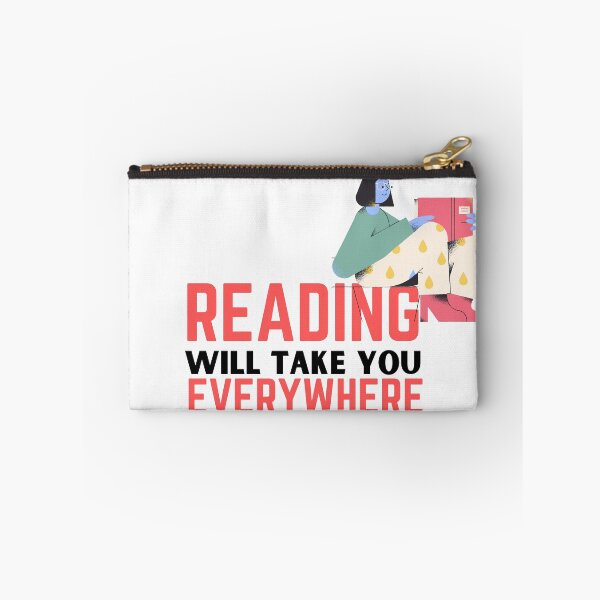 Item preview, Reading will take you everywhere funny reading quotes designed and sold by OneTimeEngineer.