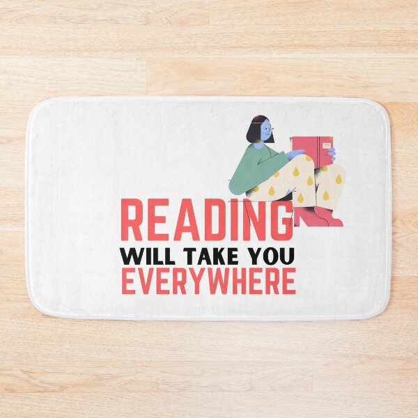 Item preview, Reading will take you everywhere funny reading quotes designed and sold by OneTimeEngineer.