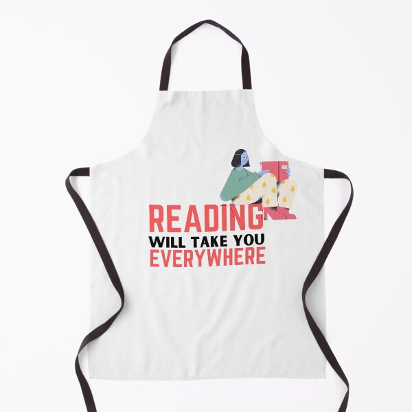 Item preview, Reading will take you everywhere funny reading quotes designed and sold by OneTimeEngineer.
