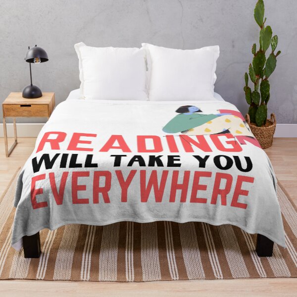 Item preview, Reading will take you everywhere funny reading quotes designed and sold by OneTimeEngineer.