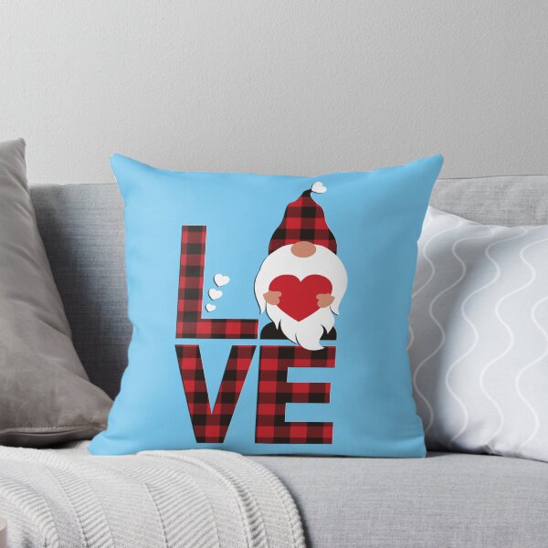Item preview, Buffalo Plaid Love Gnome designed and sold by mlnana.
