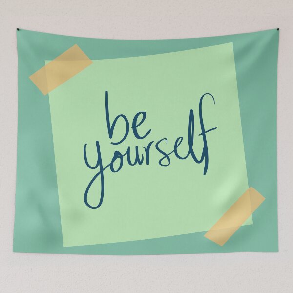 Item preview, be yourself note designed and sold by nashiblossomart.