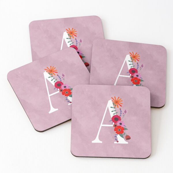 Item preview, Floral Monogram Illustrated Letter Art A Initial  designed and sold by Illustratebynat.