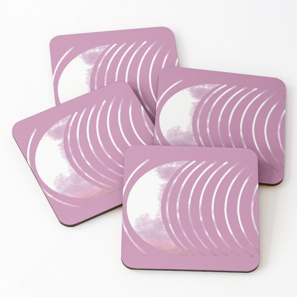 Item preview, Pink Abstract Geometric Moon designed and sold by Mirushy.