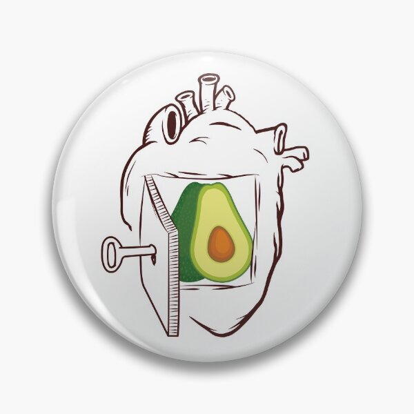 Item preview, Avocado In My Heart designed and sold by foodisthekey.