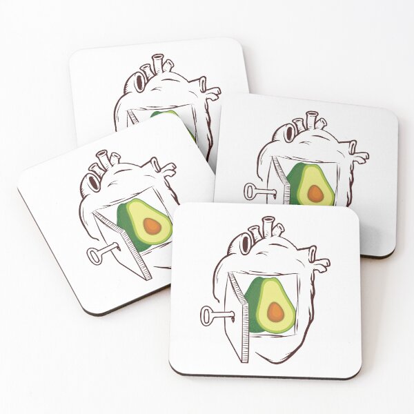 Item preview, Avocado In My Heart designed and sold by foodisthekey.