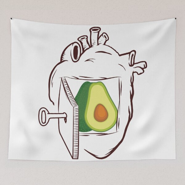 Item preview, Avocado In My Heart designed and sold by foodisthekey.