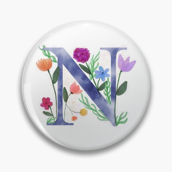 Item preview, N Watercolor Flowers designed and sold by Em0523.