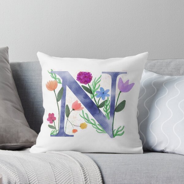 Item preview, N Watercolor Flowers designed and sold by Em0523.