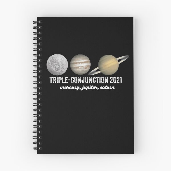 Item preview, Mercury, Jupiter and Saturn Three-Planet Conjunction Triple Conjunction January 2021 designed and sold by Happy-PrintZ.